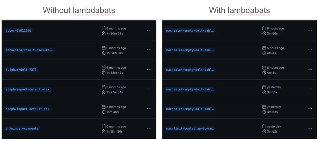 before and after lambdabats