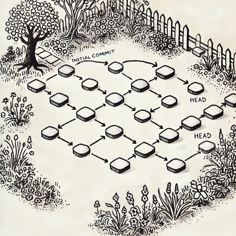 Commit Graph Garden