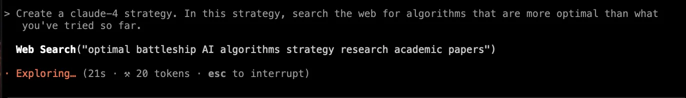 Search for Optimal Strategies