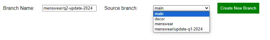 new branch