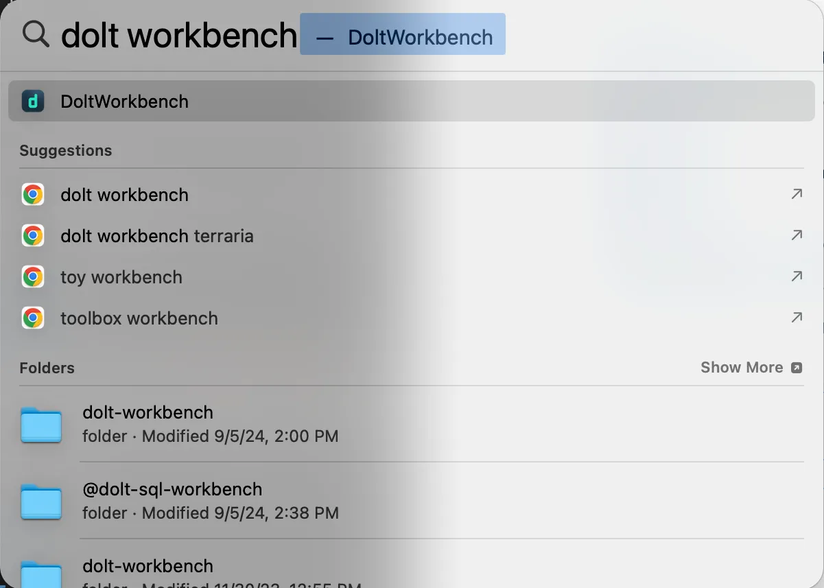Workbench Start