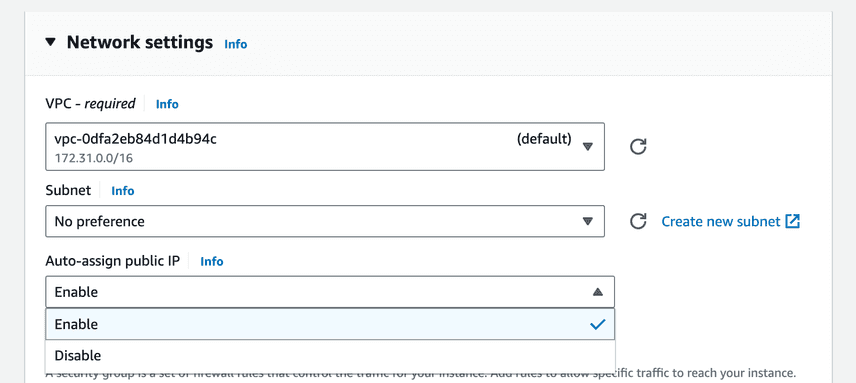 Auto-assign public IP